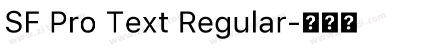 SF Pro Text Regular字体转换